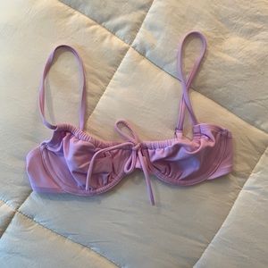 purple bathing suit top